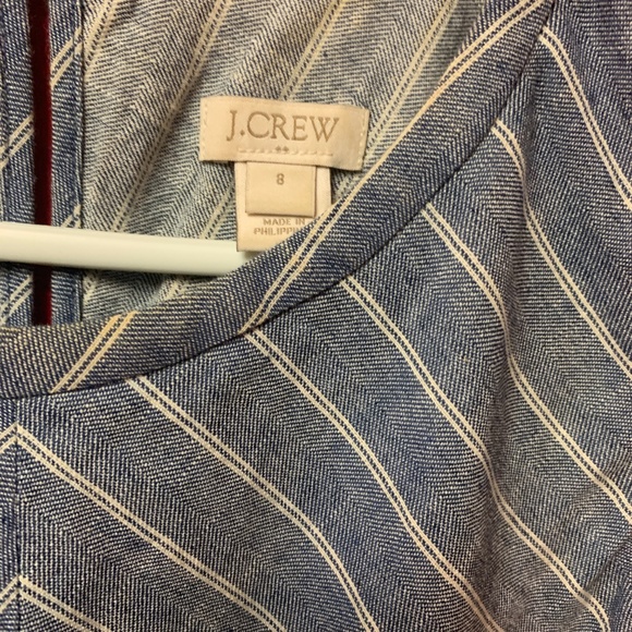 J Crew Factory Chevron-Striped Dress, Size 8 - Picture 4 of 4